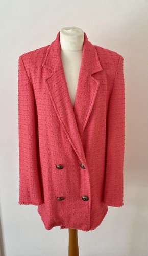 Zara oversized textured pink - zara,