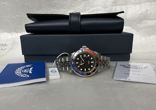 Squale 1545 atmos - atmos, blue/red
