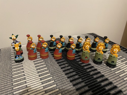 The simpsons chess pieces - the,