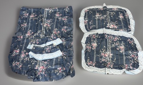 Vtg cottagecore blue floral - cottagecore,