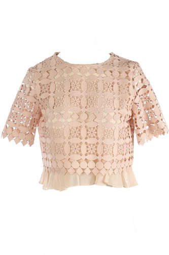 Sandro pink crochet top - sandro,