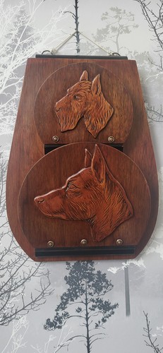 Antique art deco wooden - wooden, double