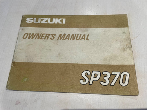 1978 suzuki sp370 owner - sp370, owner's