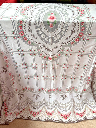 Vintage white polyester - white,