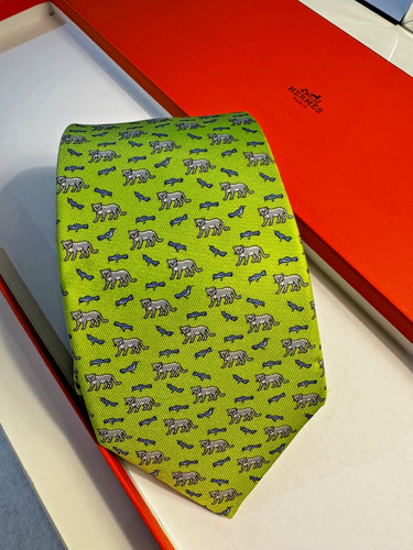 Hermès men blue - blue, tie