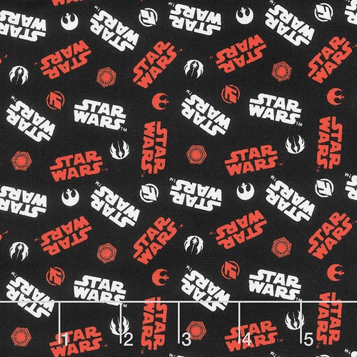 Fat quarter star wars - wars, red