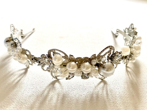 Elegant pearl crystal bridal - elegant,