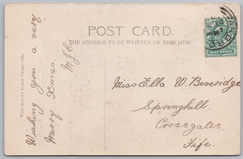 Crossgates fife postcards sent - crossgates,