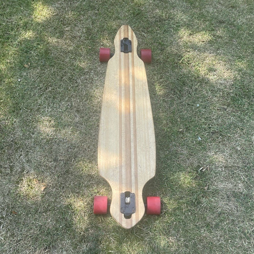 Two bare feet bamboo longboard - two,