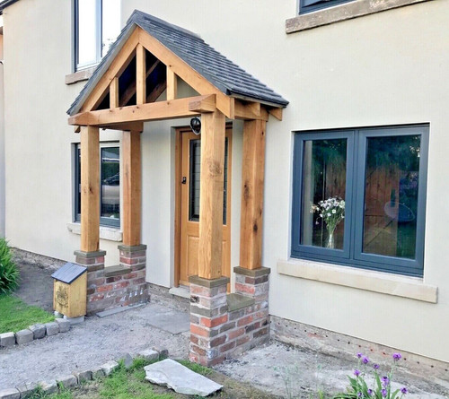 Solid oak porch kit handmade - oak,