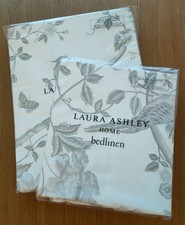 LAURA ASHLEY Summer Palace Printed Dove Grey Single Duvet Cover + 1 Pillowcase