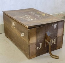 Antique Pine Chest Trunk