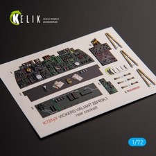 Vickers Valiant B(PR)K.1 rear cockpit Interior 3D Decals 1:72 K72149 for Airfix