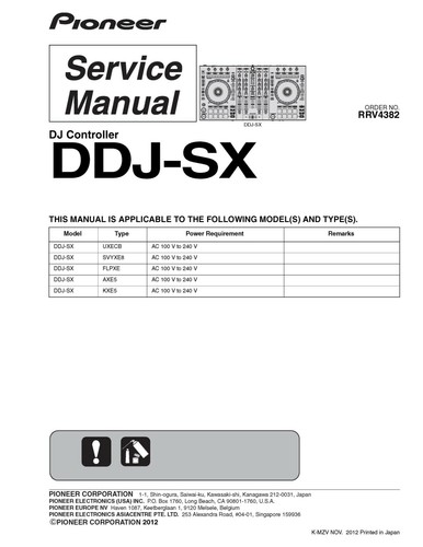 Service manual for pioneer - service,