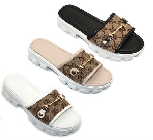 Womens platform sliders - womens,