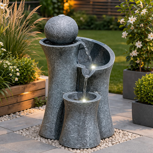 Garden water feature - water,