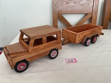 HAND MADE WOODEN LAND ROVER