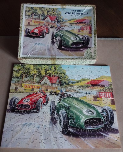 Vintage victory wooden jigsaw - vintage,