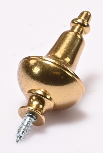 Solid brass clock finial - solid,