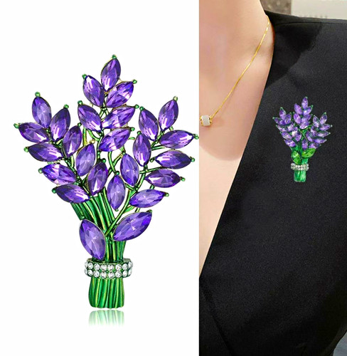 Purple green crystal - purple, &