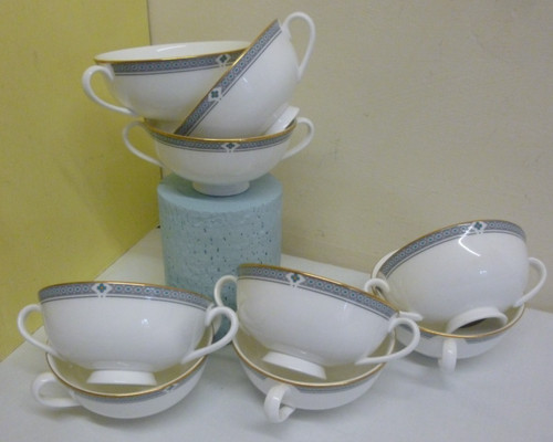 Handle soup bowls white - handle,