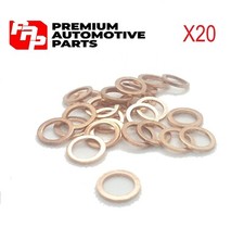 20x Motorcycle Bike Car Brake Line Banjo Bolt Copper Crush Washers M10