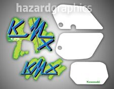 KAWASAKI Kmx 125 200 Graphics Kit Decal Set - Green Model (1990)