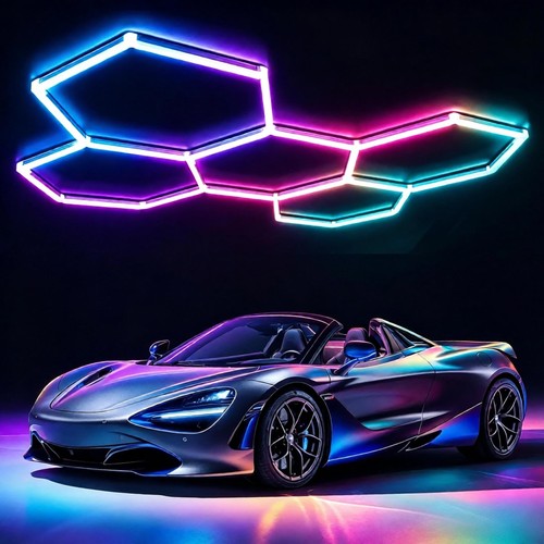Hex hexagon led lighting - hexagon, car
