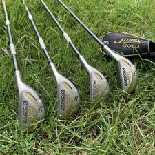 Tour Edge Bazooka Jmax Gold Iron Woods - 3,7,8,9 - R Flex Graphite Shafts - RH