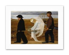 Simberg The Wounded Angel Painting Canvas Art Print