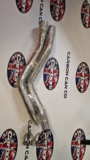 YAMAHA XT660 R-X 2004 - UK Made T304 Stainless Exhaust Link Pipes & Clamps