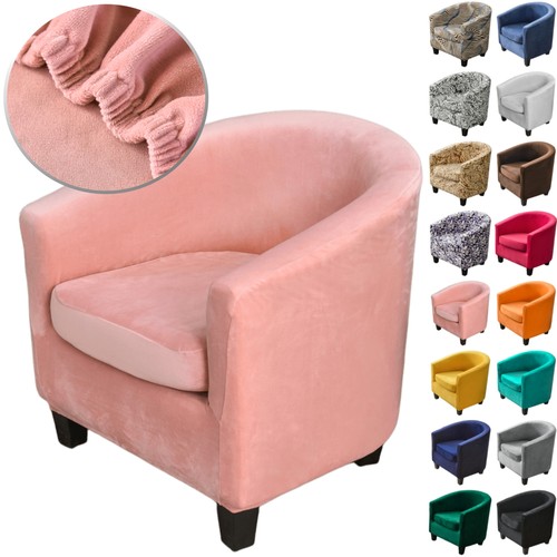 Plush velvet tub chair - plush, covers