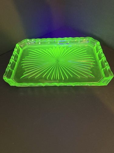 Vintage art deco uranium green - deco,