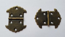Small Brass Hinges Wooden Box