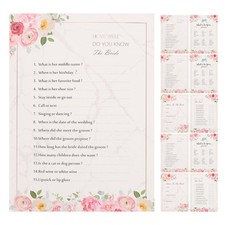  20 PC Bridal Shower Game Wedding Bachelorette Party Anniversary Cards