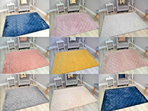 Fluffy plain floor rugs non - plain,
