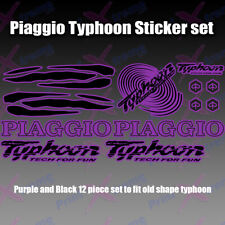 Piaggio Typhoon Tech for fun Decals/Stickers 50 80 125 172 183 PURPLE AND BLACK
