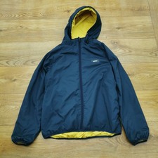 Finisterre Aeris Reversible Jacket Mens M Medium Blue Yellow Outdoor Hiking