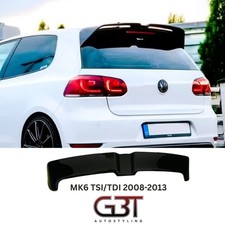 GLOSS BLACK SPOILER OETTINGER STYLE FOR VOLKSWAGEN VW GOLF MK6 TSI TDI 2008-13