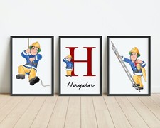 Fireman Sam Personalised Wall
