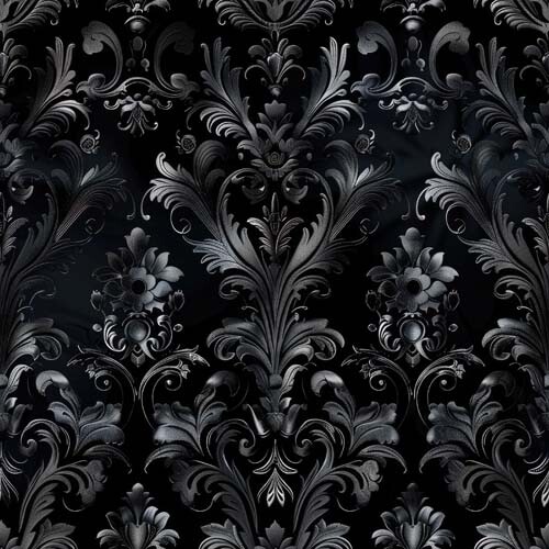 20x gothic black damask - gothic,
