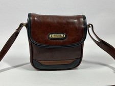 Vintage Jane Shilton "Clubhouse" Crossbody Bag - Brown Preloved