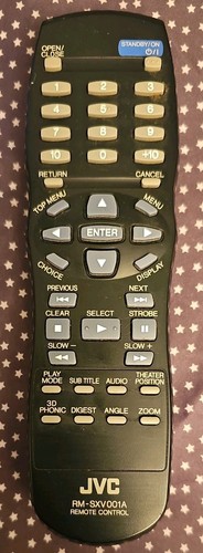 Jvc sxv001a remote control - jvc, rm-sxv001a