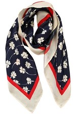 L.K.Bennett Multi Silk Square Scarf RRP £125 - PRETTY ! NEW!