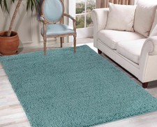 Soft Shaggy Oxford Area Rug Fluffy Thick Carpet for Living Room Bedroom Decor