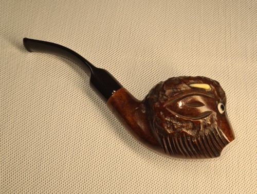 Vintage hand carved buffalo - carved,
