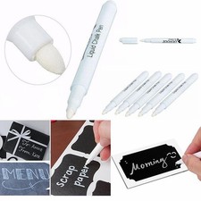 White Liquid Chalk Pens Marker For Glass Windows Chalkboard Blackboard W3H9