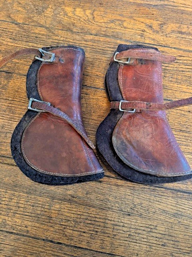 Pair vintage leather - pair,