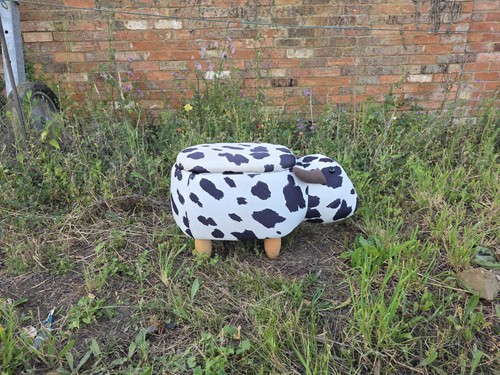 Animal design footstool cow - design,