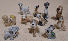 Vintage Disney Lady and the Tramp Wade Whimsies Figurines. 11 Figures as shown.